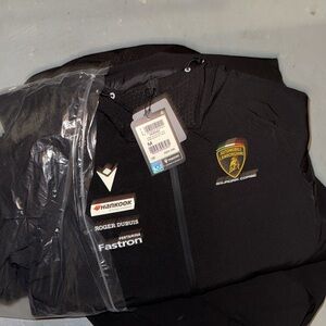 Automobili Lamborghini Motorsport macaron Black waterproof winter shell jacket